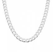 Lant barbati argint rodiat cubanez 7,5 mm x 55 cm DiAmanti PancerkaC200-55cm-SL